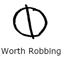 Letter O, Circle, Line, Not
